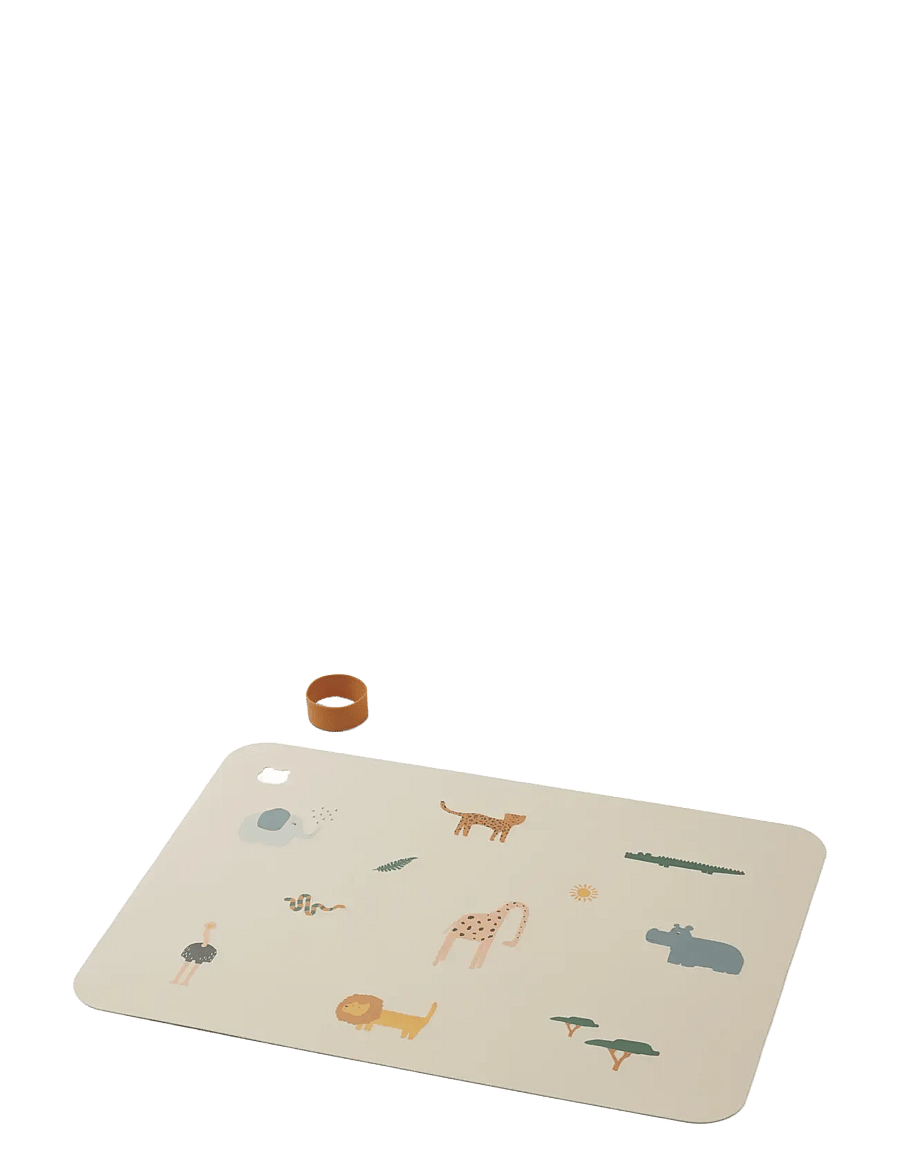 Liewood - Jude Printed Placemat - deckchen - safari sandy mix - 0