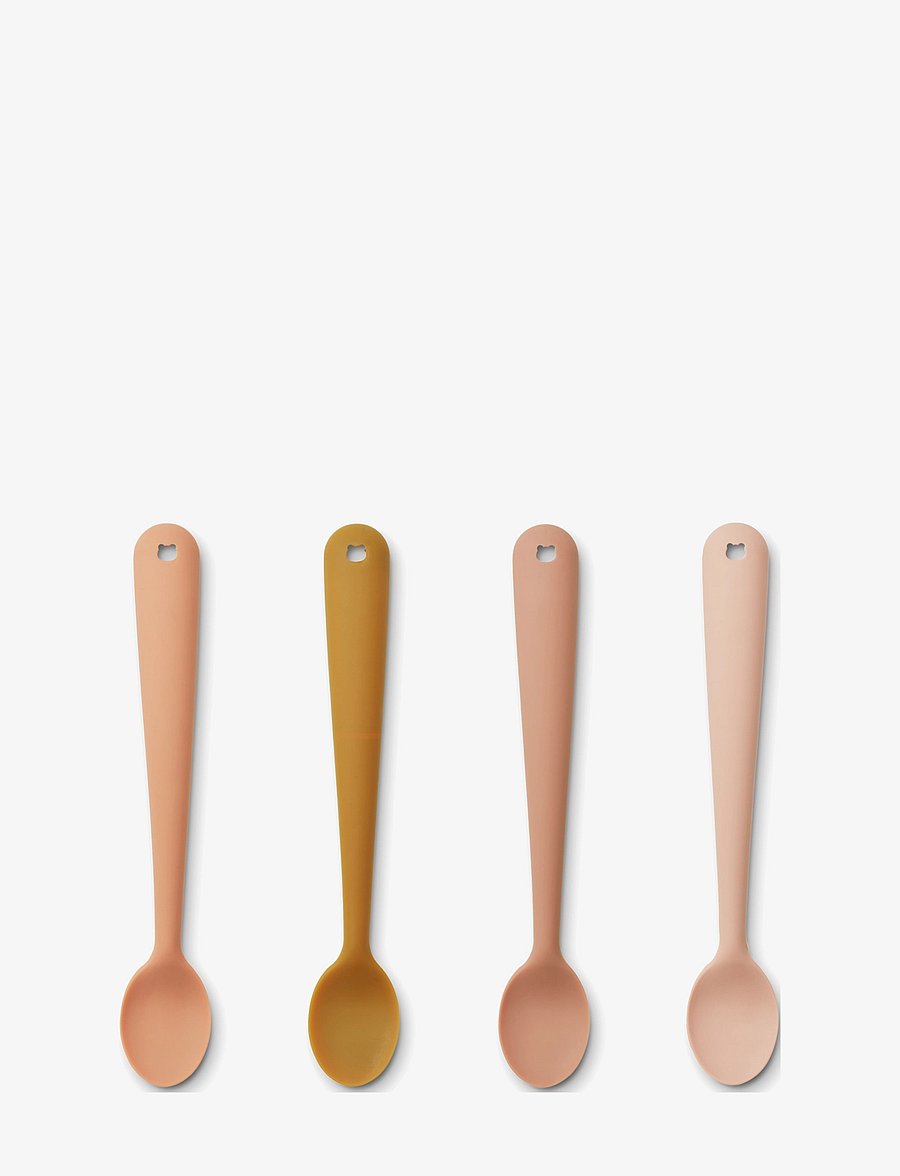 Liewood - Siv Feeding Spoon 4-Pack - besteck - tuscany rose multi mix - 0