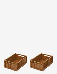 Weston Storage Box S 2-pack - GOLDEN CARAMEL