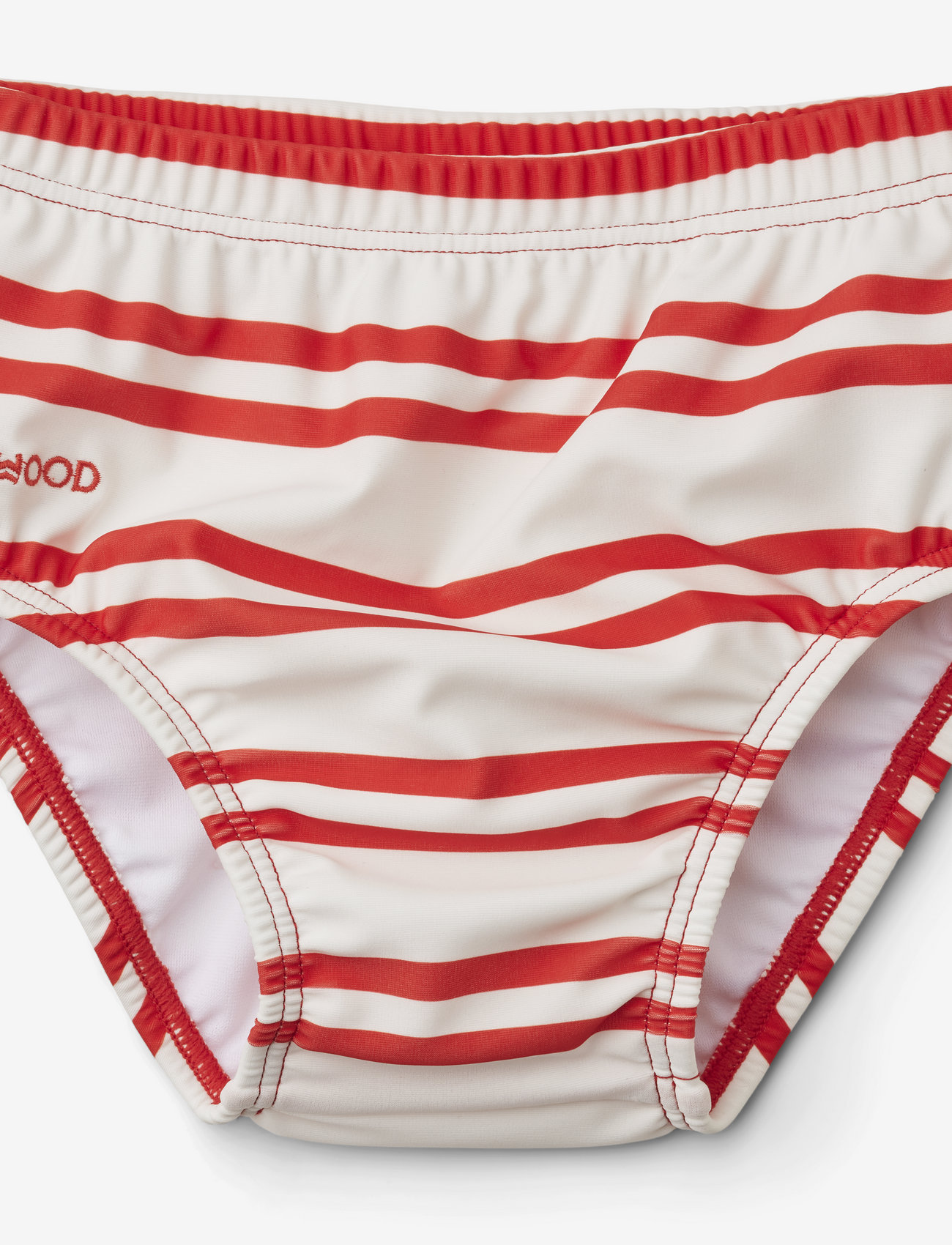 Liewood - Anthony baby swim pants - badebukser - stripe: creme de la creme / apple red - 0
