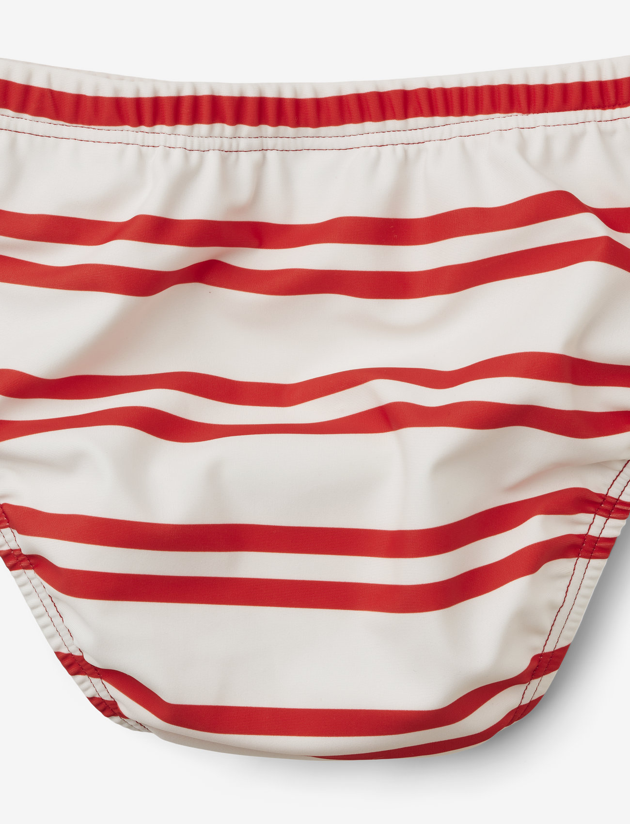 Liewood - Anthony baby swim pants - badebukser - stripe: creme de la creme / apple red - 1