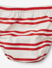 Liewood - Anthony baby swim pants - summer savings - stripe: creme de la creme / apple red - 1