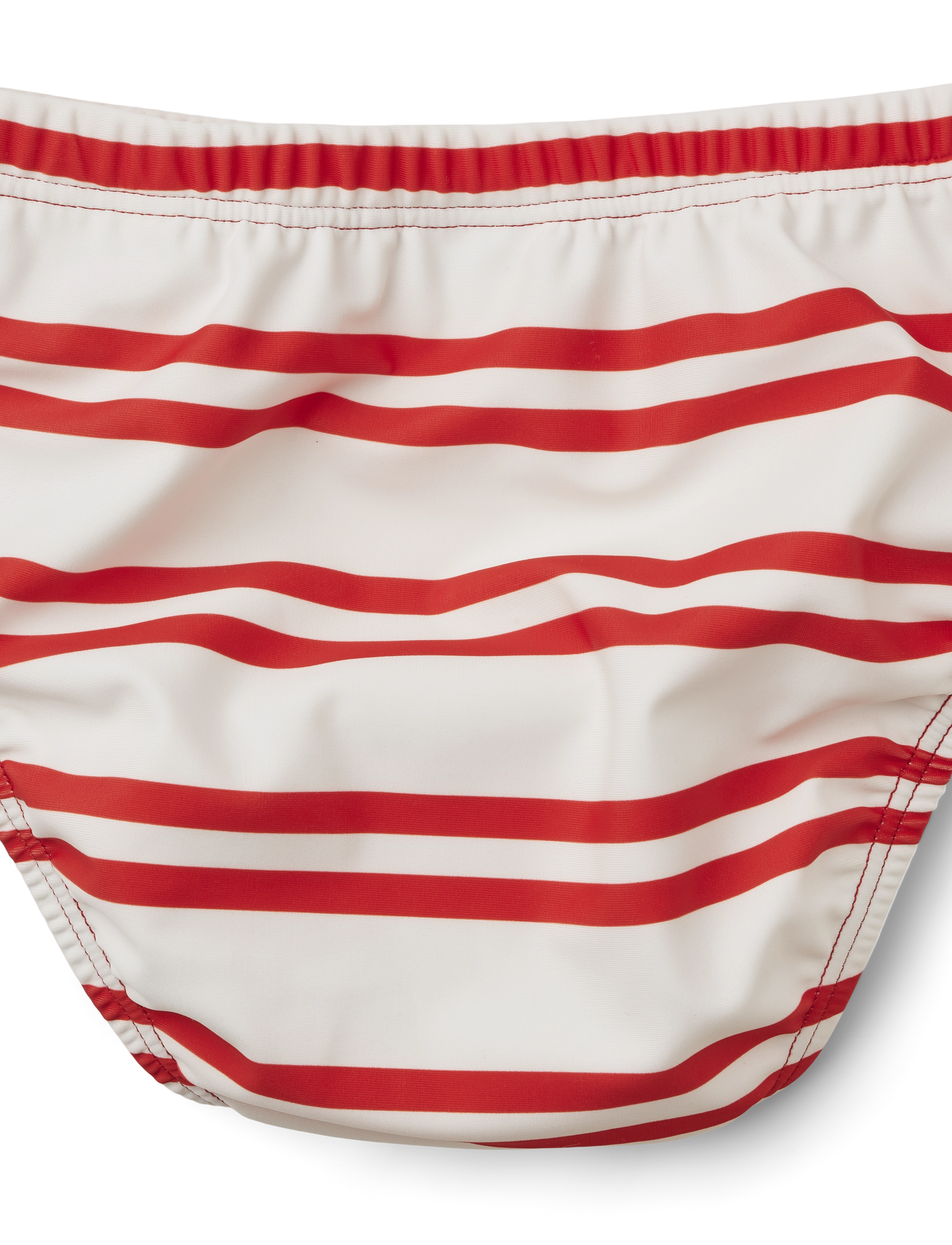 Liewood - Anthony baby swim pants - badshorts - stripe: creme de la creme / apple red - 1