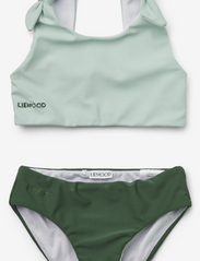 Liewood - Bow bikini set - bikinis - dusty mint/garden green mix - 0