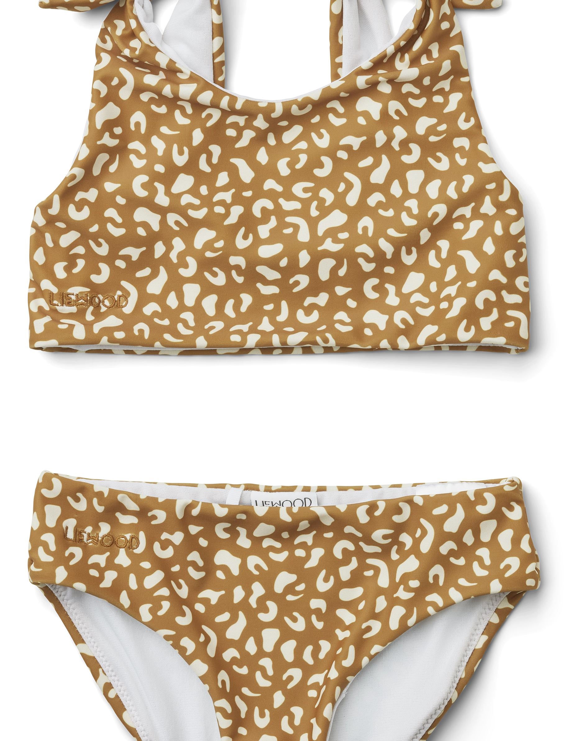 Bow bikini set - MINI LEO/GOLDEN CARAMEL