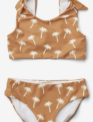 Bow bikini set - PALMS/ALMOND