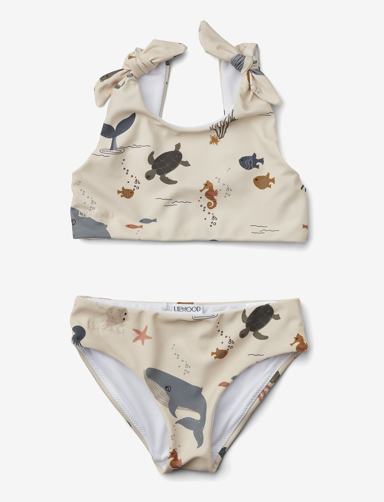 Liewood - Bow bikini set - sea creature/sandy mix - 0