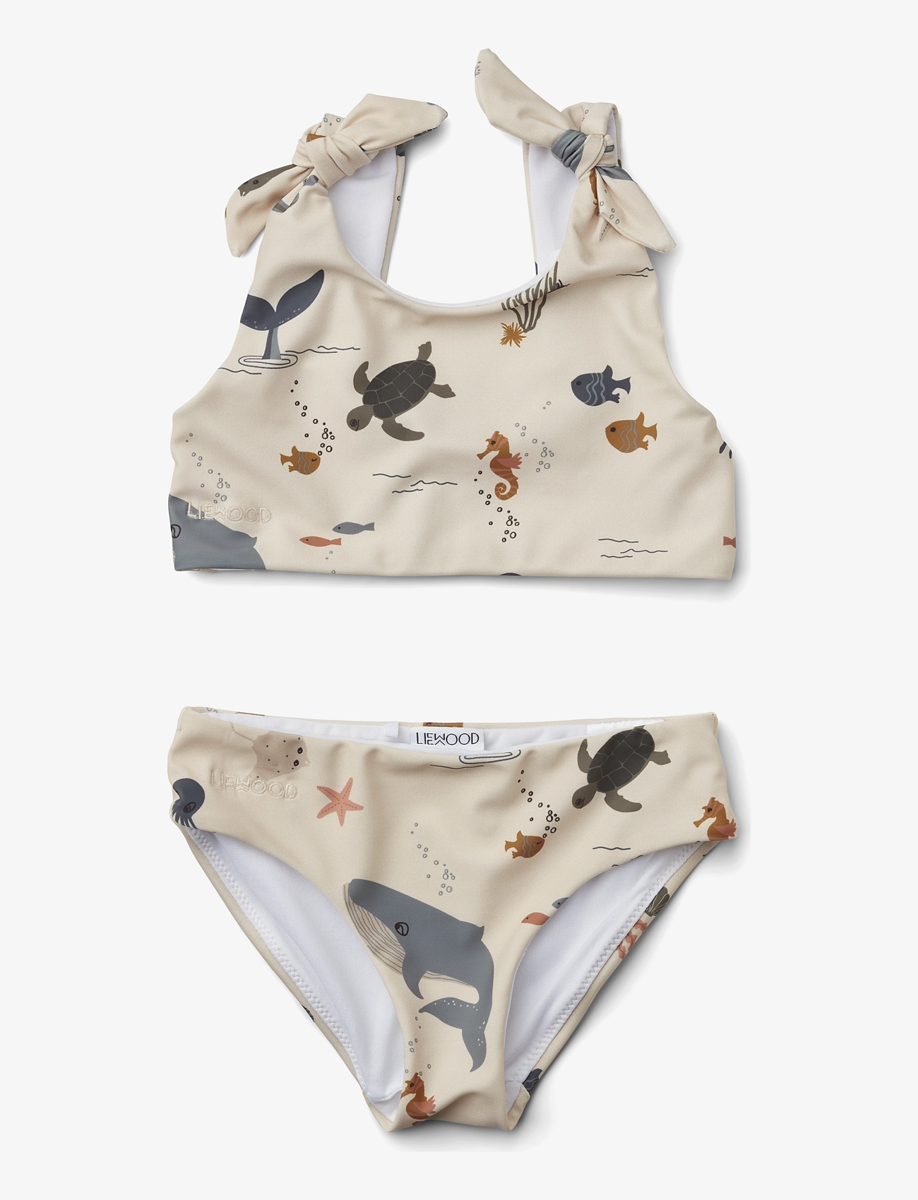 Liewood - Bow bikini set - sea creature/sandy mix - 0