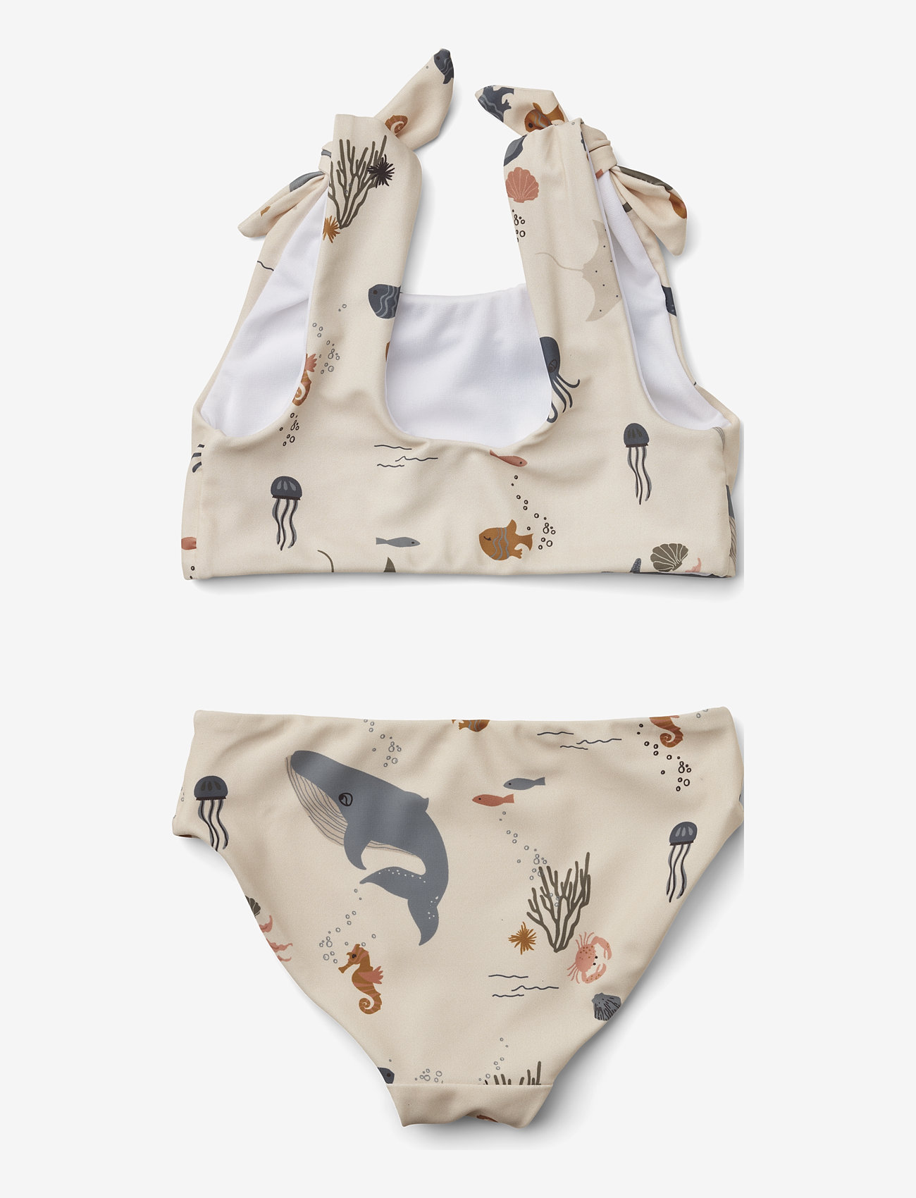 Liewood - Bow bikini set - bikinis - sea creature/sandy mix - 1