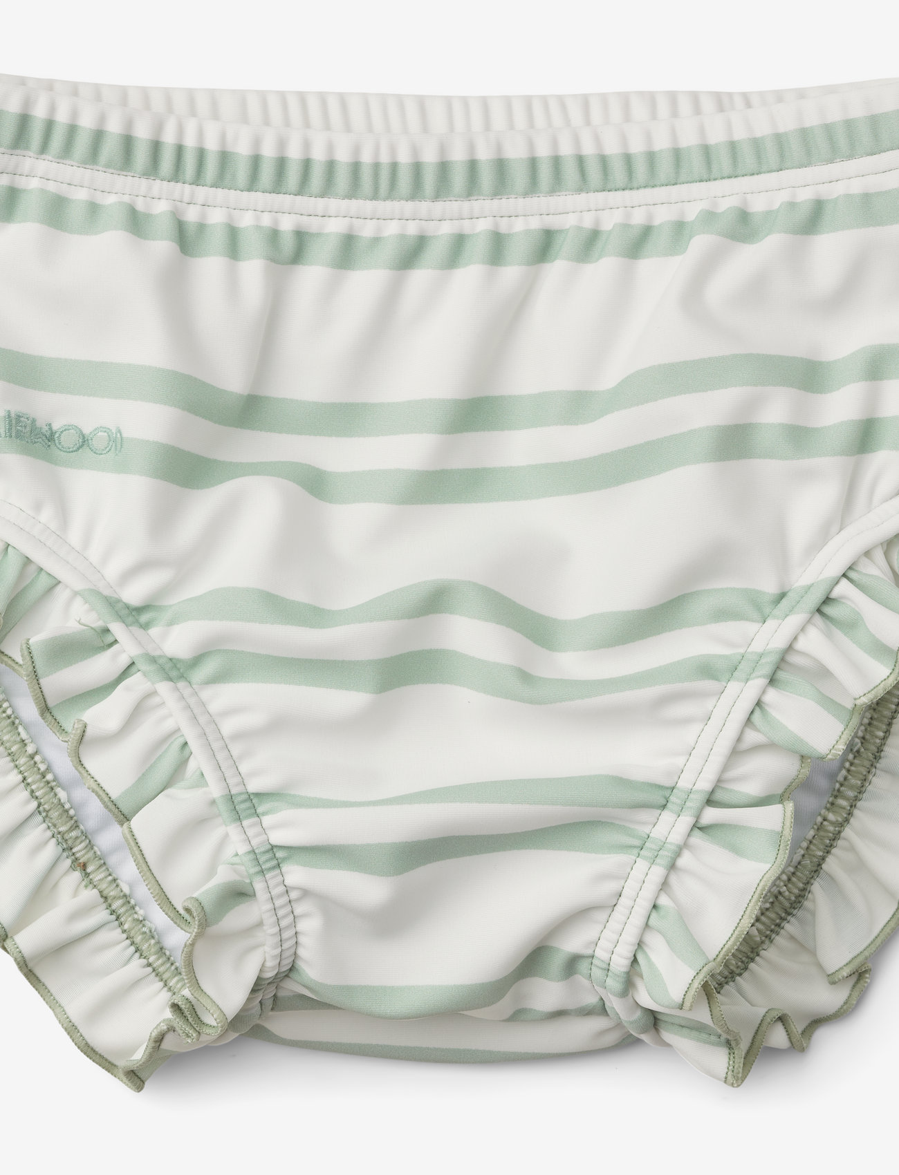 Liewood - Mila baby swim pants - letnie okazje - stripe: creme de la creme / dusty mint - 0