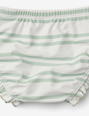 Liewood - Mila baby swim pants - sommerkupp - stripe: creme de la creme / dusty mint - 1
