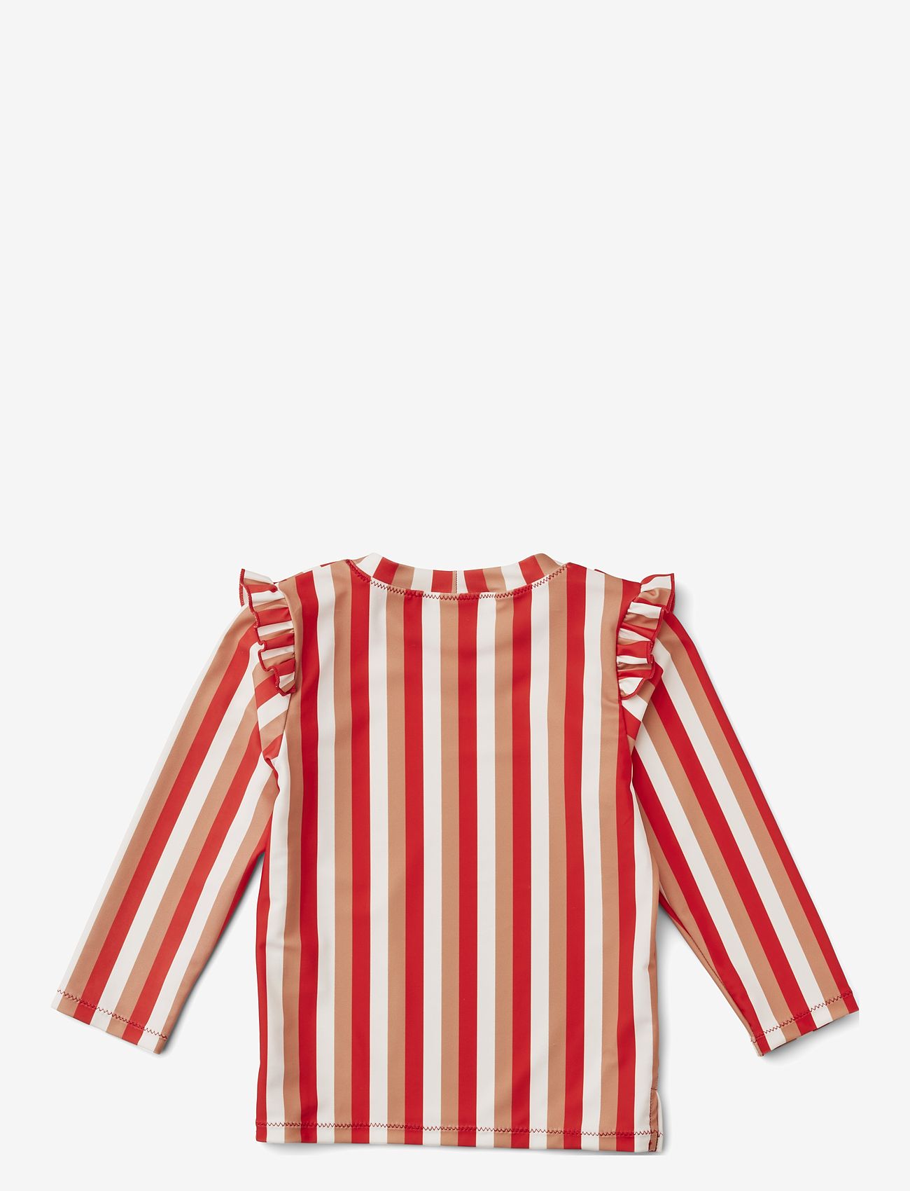 Liewood - Tenley swim tee - ujumisriiete ülaosad - stripe: apple red multi mix - 1
