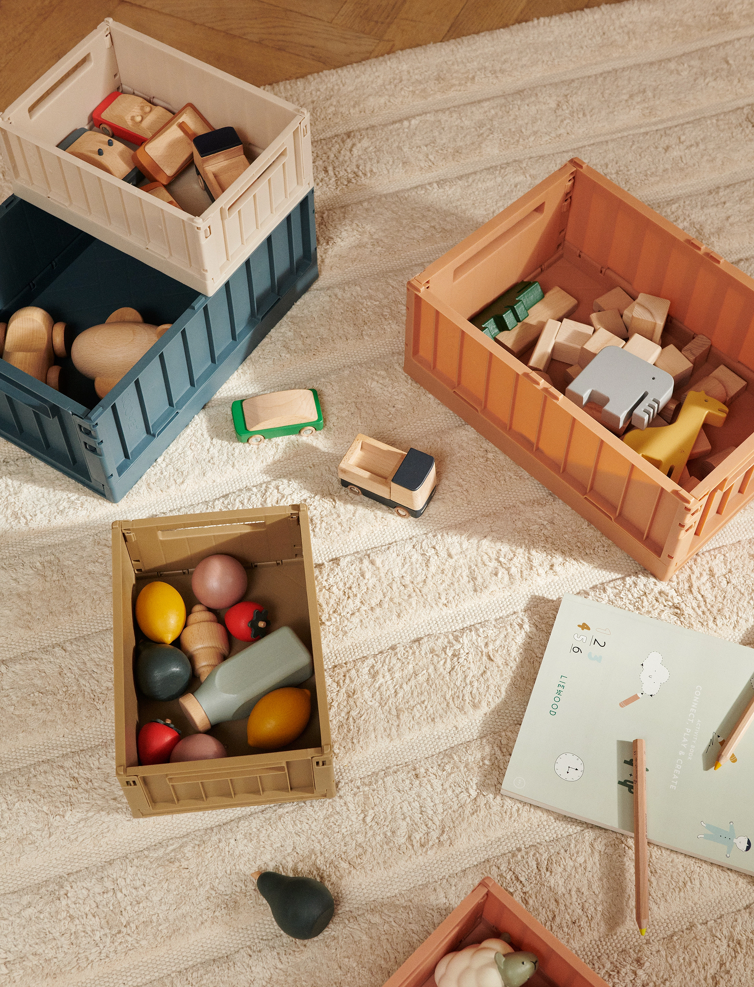 Liewood - Weston Storage Box M 2-pack - uzglabāšanas kastes - sandy - 5