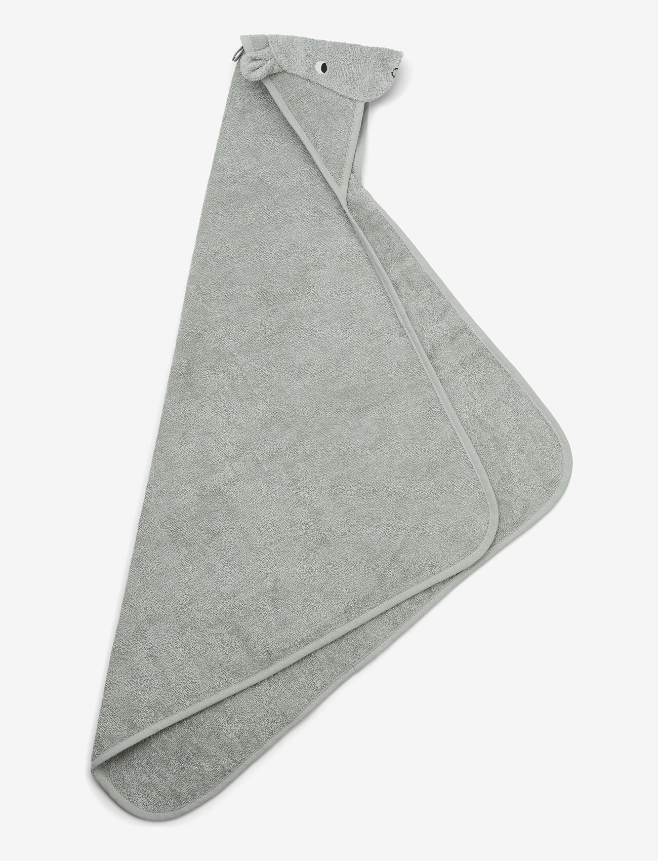 Liewood - Albert hooded towel - håndklæder - hippo dove blue - 1