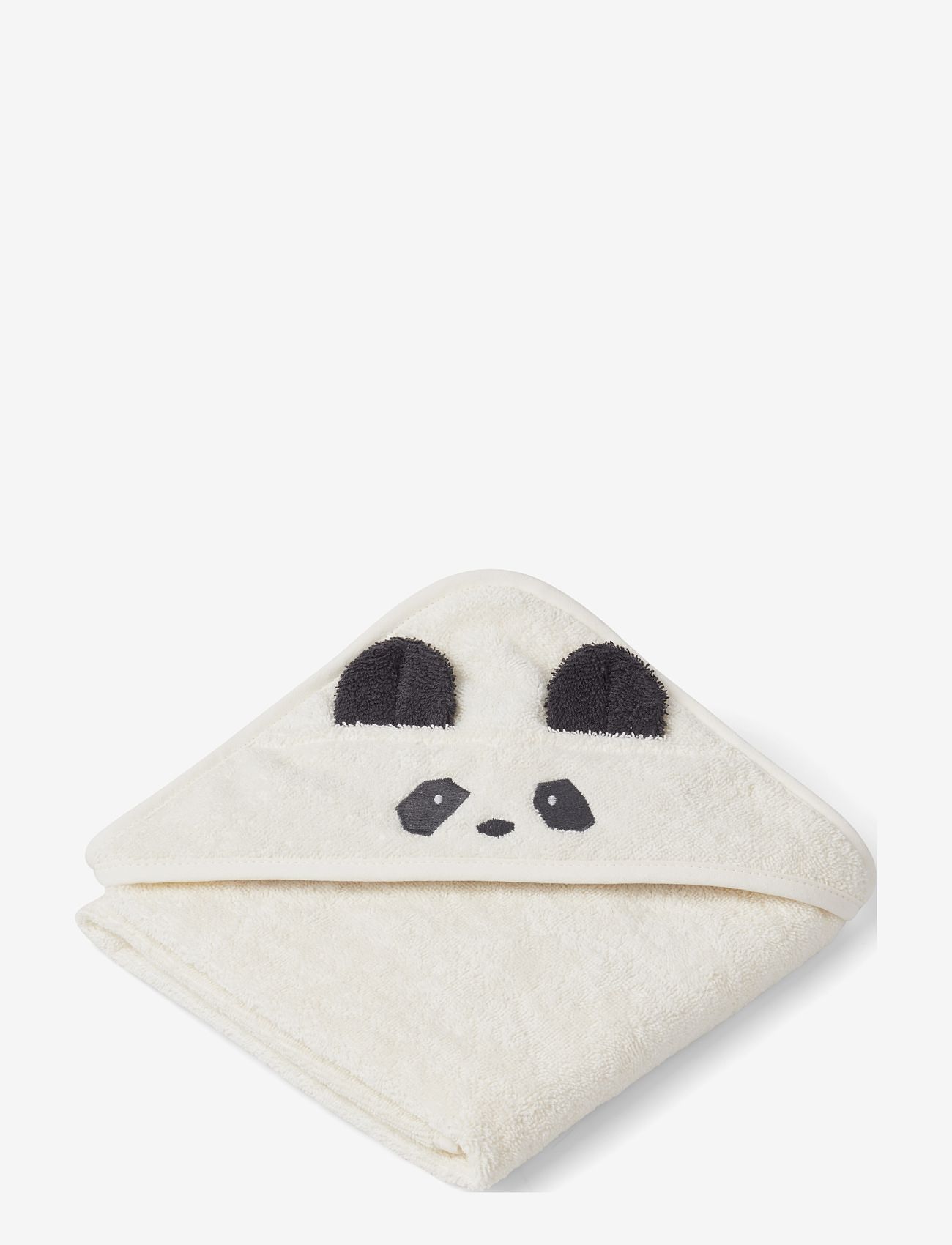 Liewood - Albert hooded towel - handklæði - panda creme de la creme - 0