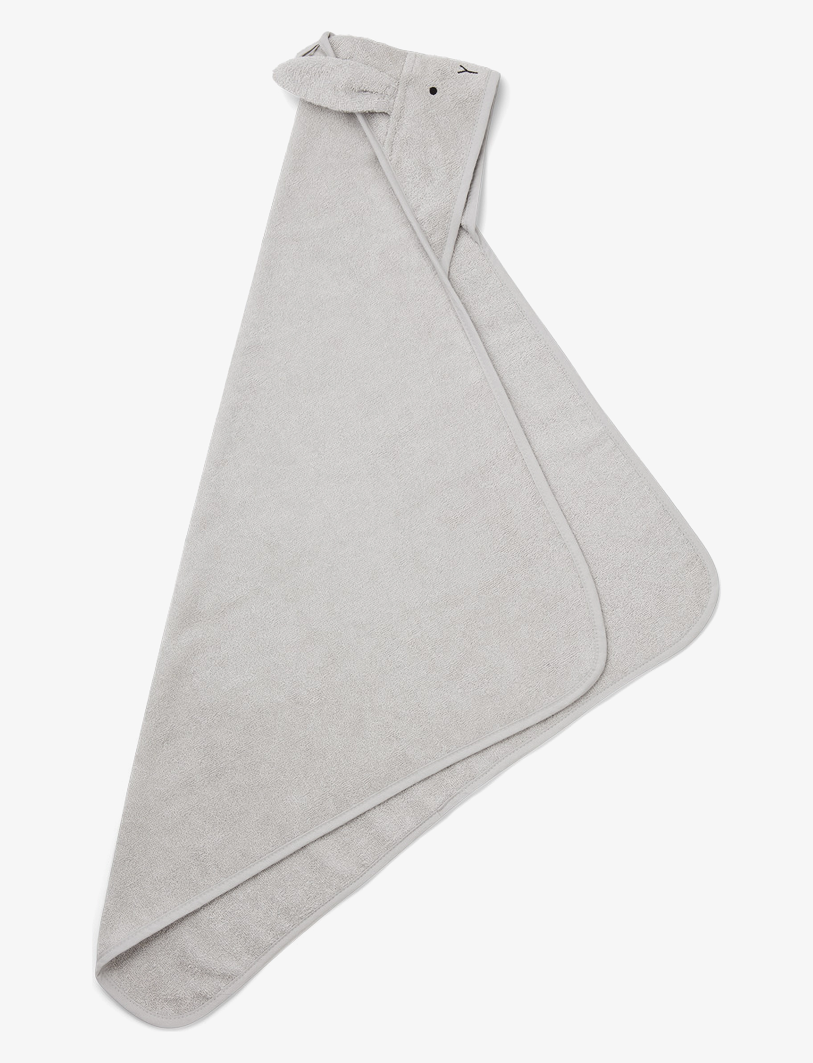 Liewood - Albert hooded towel - handtücher - rabbit dumbo grey - 1