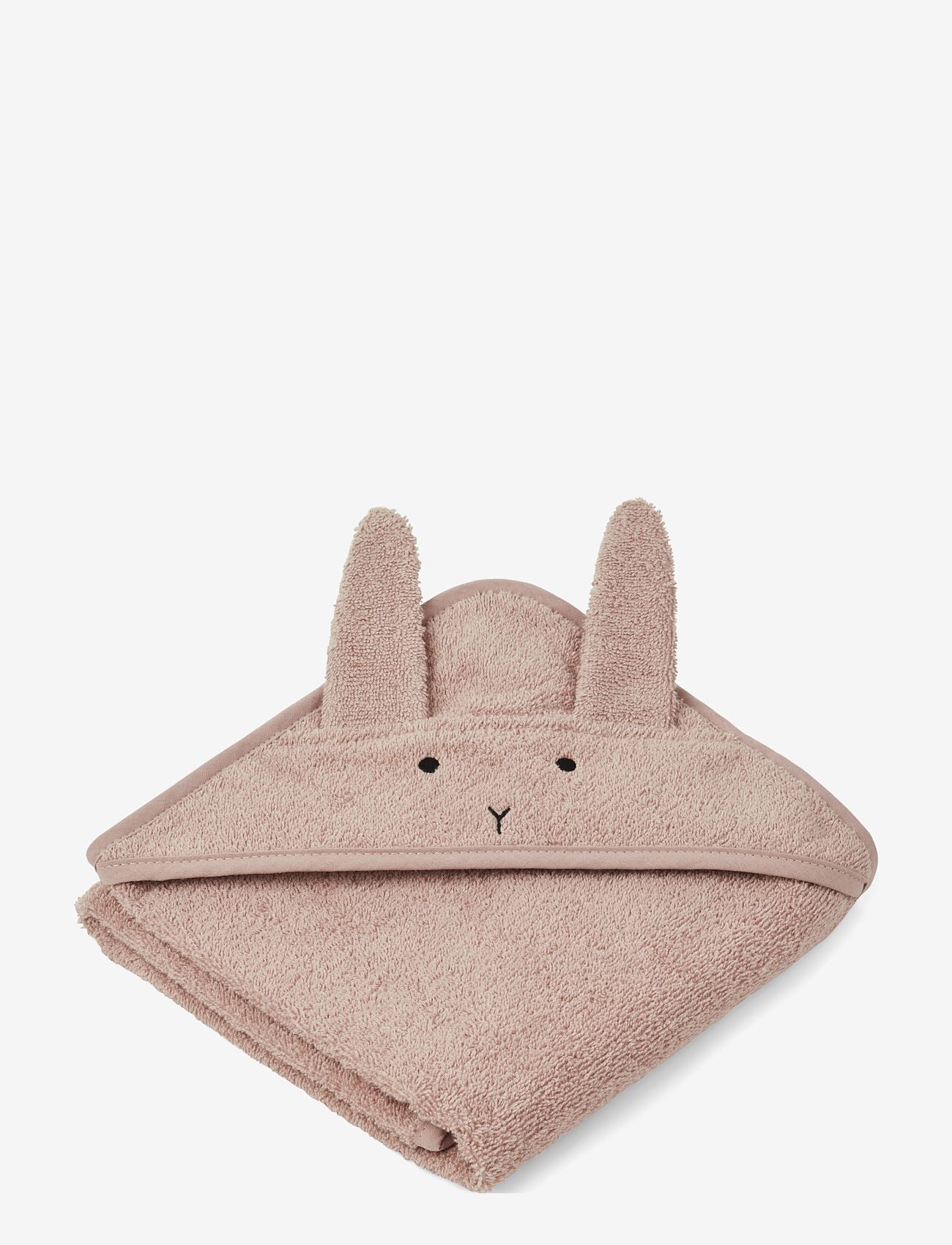 Liewood - Albert hooded towel - handdoeken - rabbit rose - 1