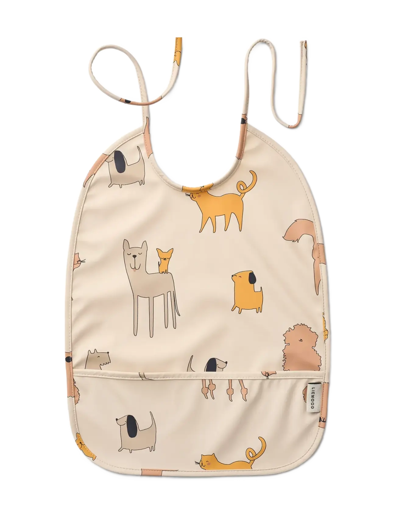 Liewood Lai Bib, One Size, Beige, Hagesmække > Hagesmække Uden Ærmer, Børn