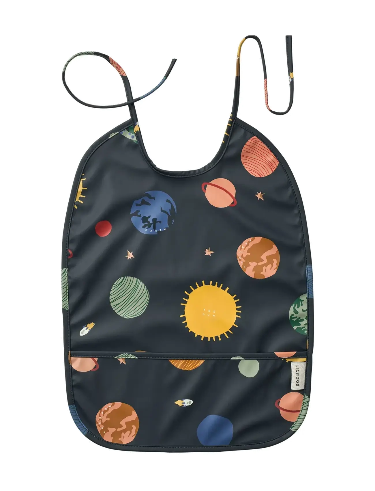 Liewood Lai Bib, One Size, Navy, Hagesmække > Hagesmække Uden Ærmer, Børn