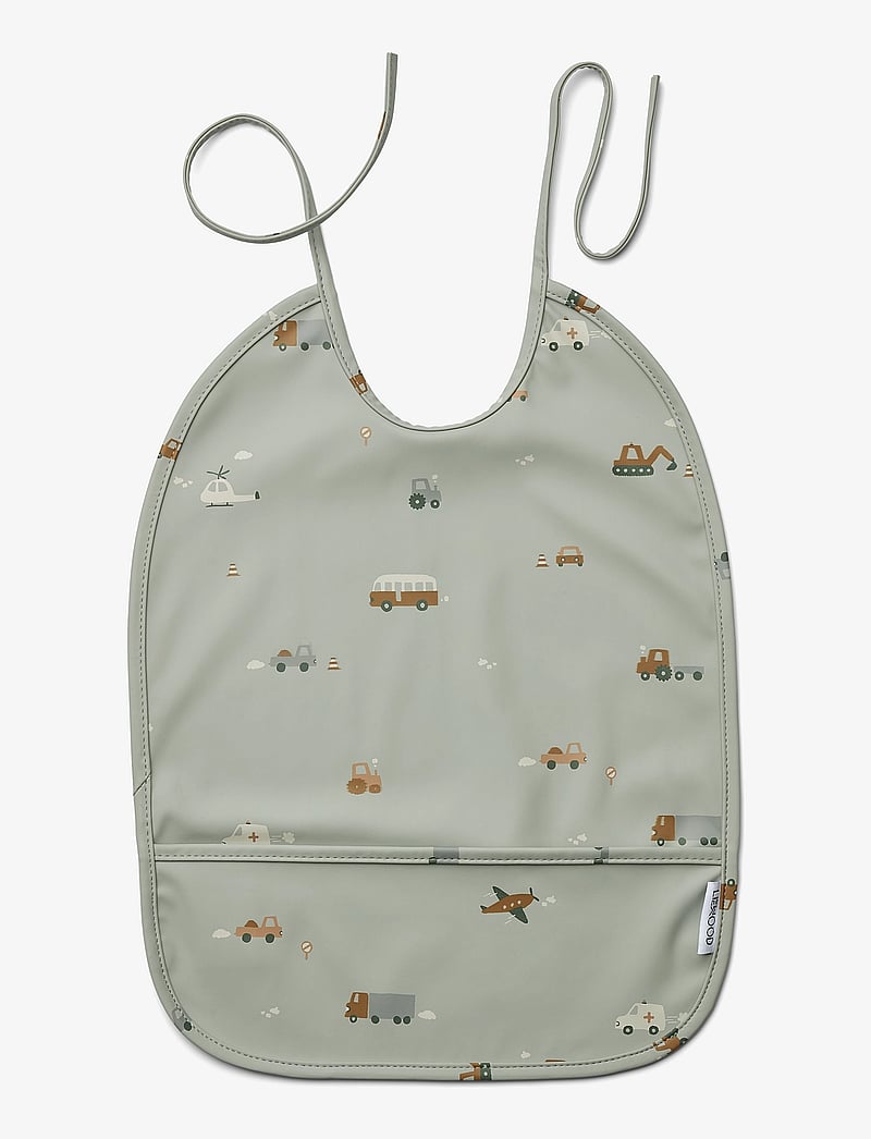 Liewood - Lai bib - Ärmlösa haklappar - vehicles/dove blue mix - 0