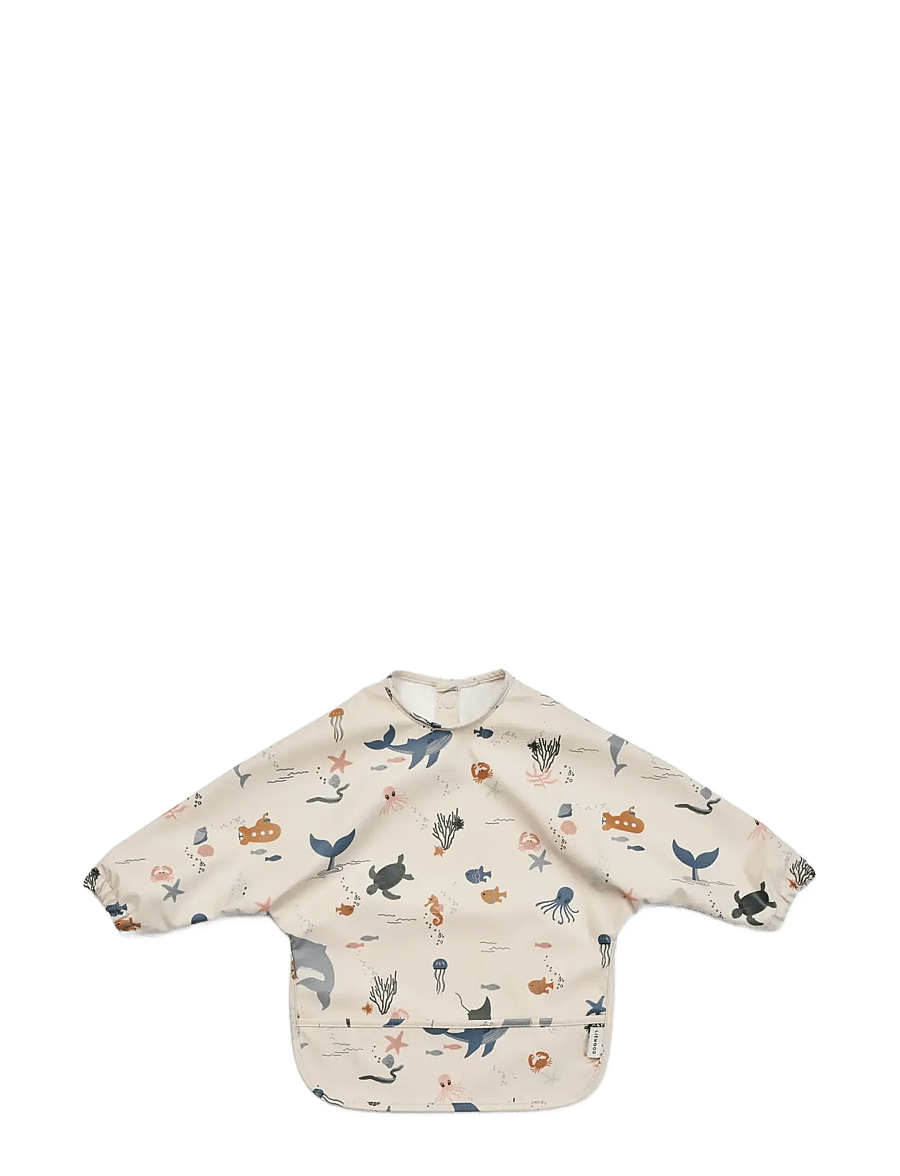 Liewood - Merle Printed Cape Bib - langarmlätzchen - sea creature / sandy - 1