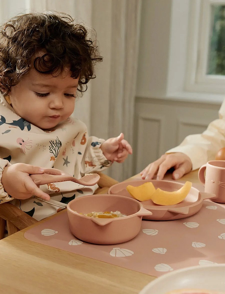 Liewood - Merle Printed Cape Bib - langarmlätzchen - sea creature / sandy - 0