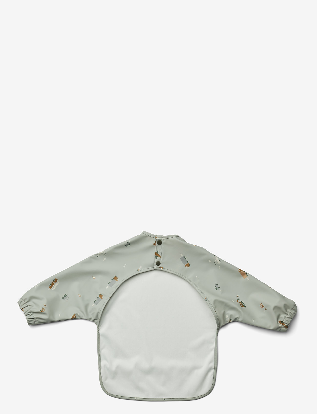 Liewood - Merle Printed Cape Bib - langarmlätzchen - vehicles/dove blue mix - 1