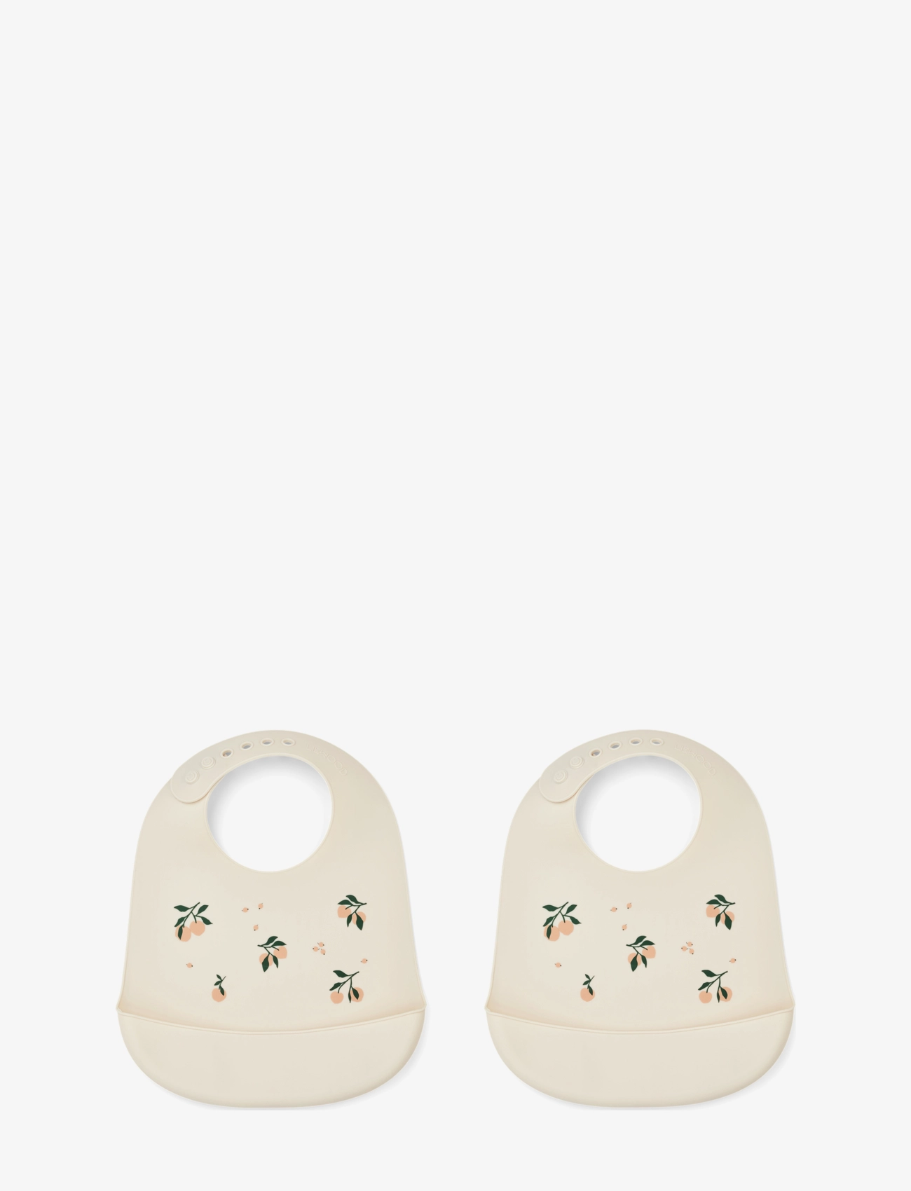 Liewood Tilda Silicone Bib 2-Pack, One Size, Cream, Hagesmække > Hagesmække Uden Ærmer, Børn