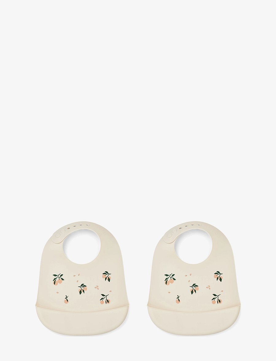 Liewood - Tilda Silicone Bib 2-Pack - Šliaužtinukai be rankovių - peach/sea shell mix - 0