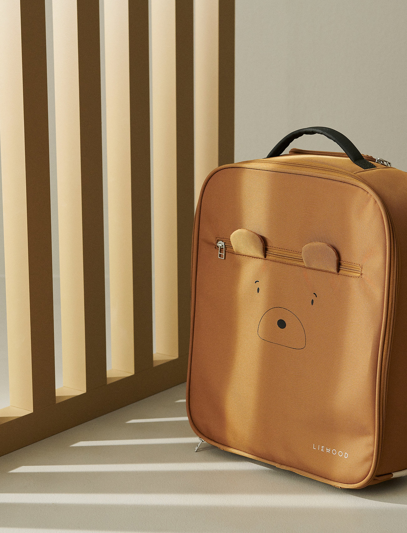 Liewood - Jeremy suitcase - travel bags - mr bear golden caramel - 0
