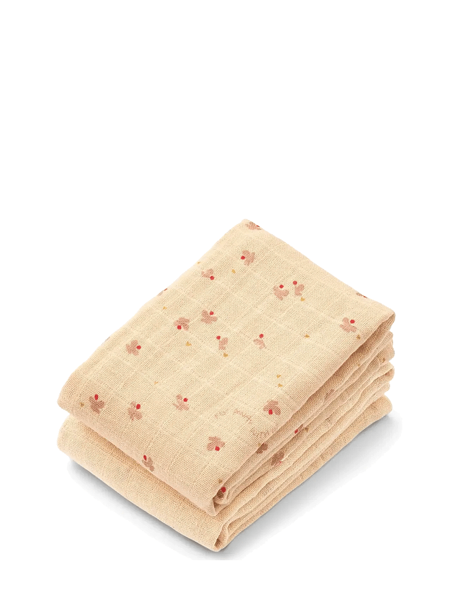 Liewood - Lewis Muslin Cloth 2-Pack - mulltücher - mini butterfly / apple blossom mix - 0