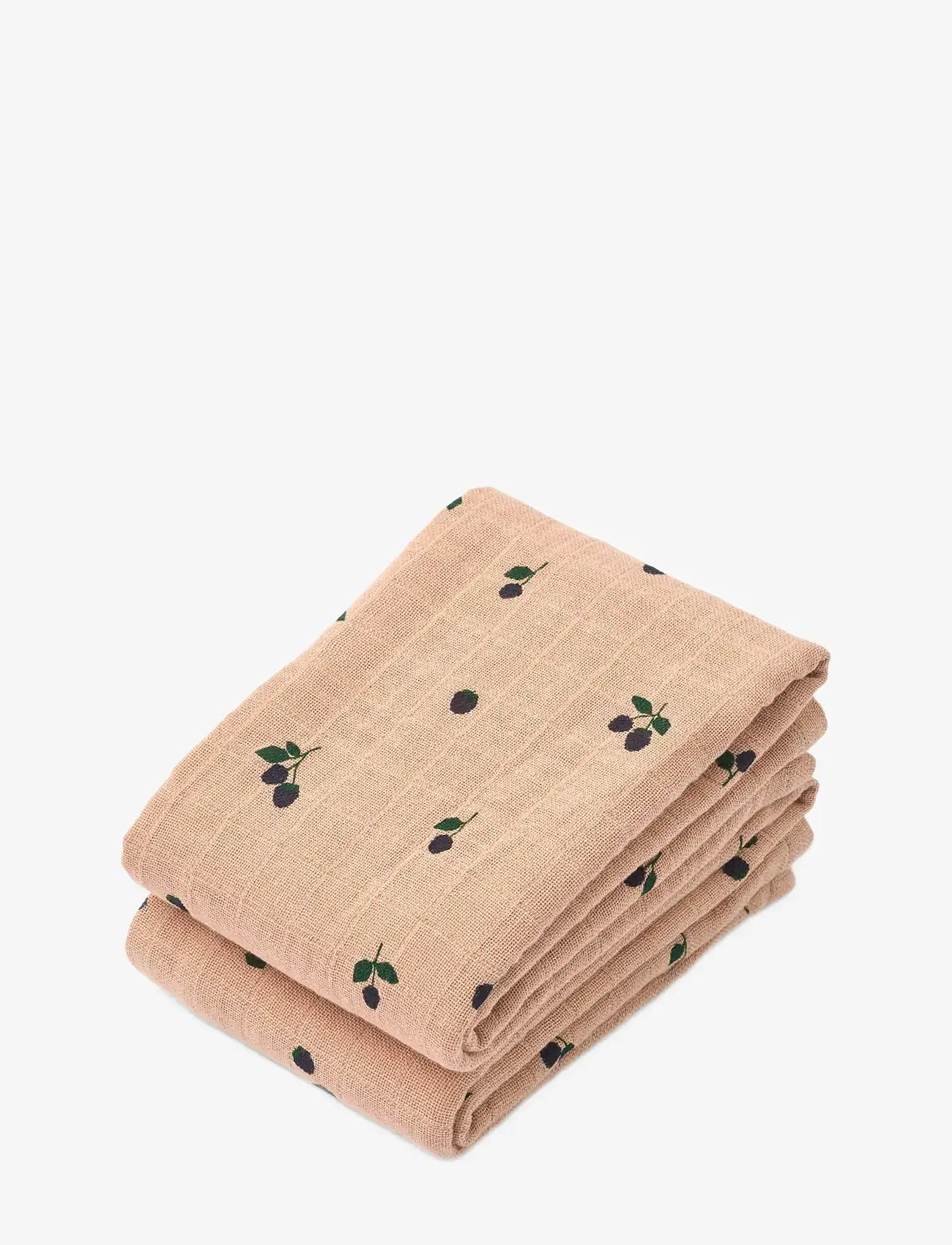 Liewood - Lewis Muslin Cloth 2-Pack - musliinist lapid - mini berry / pale tuscany - 0