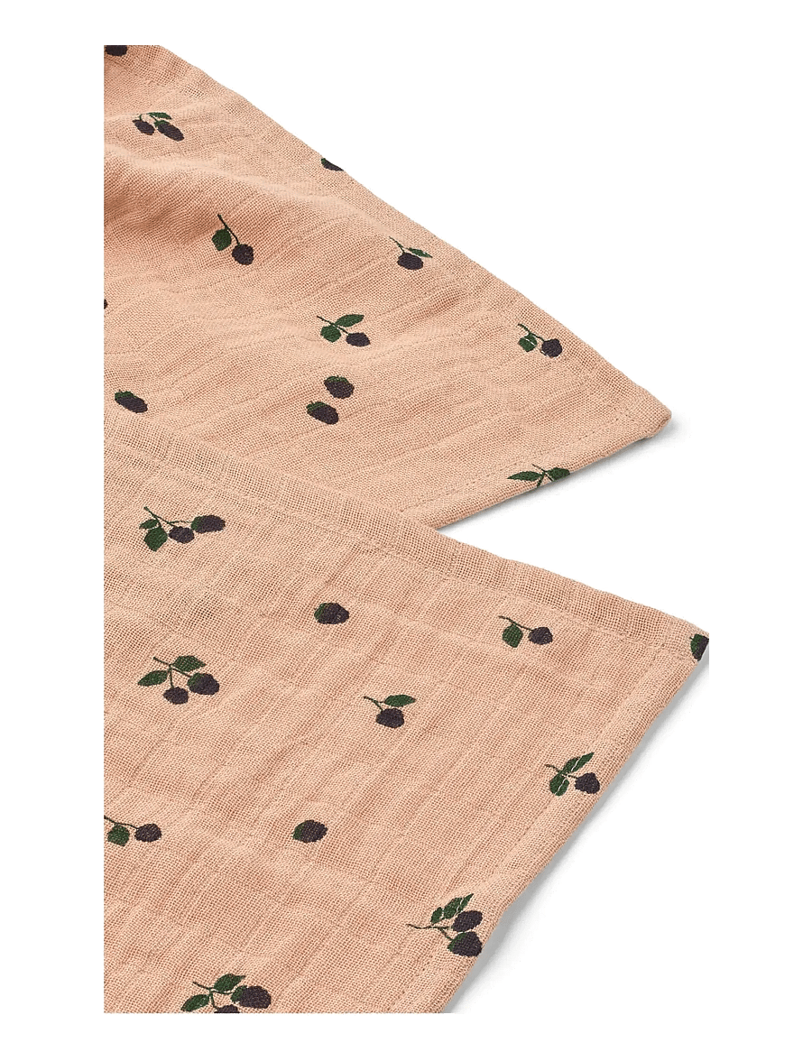 Liewood - Lewis Muslin Cloth 2-Pack - mulltücher - mini berry / pale tuscany - 1
