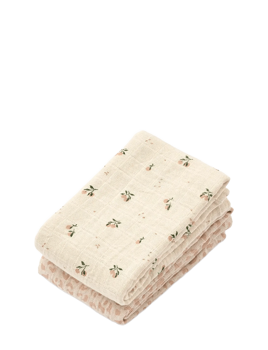 Liewood - Lewis Muslin Cloth 2-Pack - musliinist lapid - mini leo / mini peach mix - 0