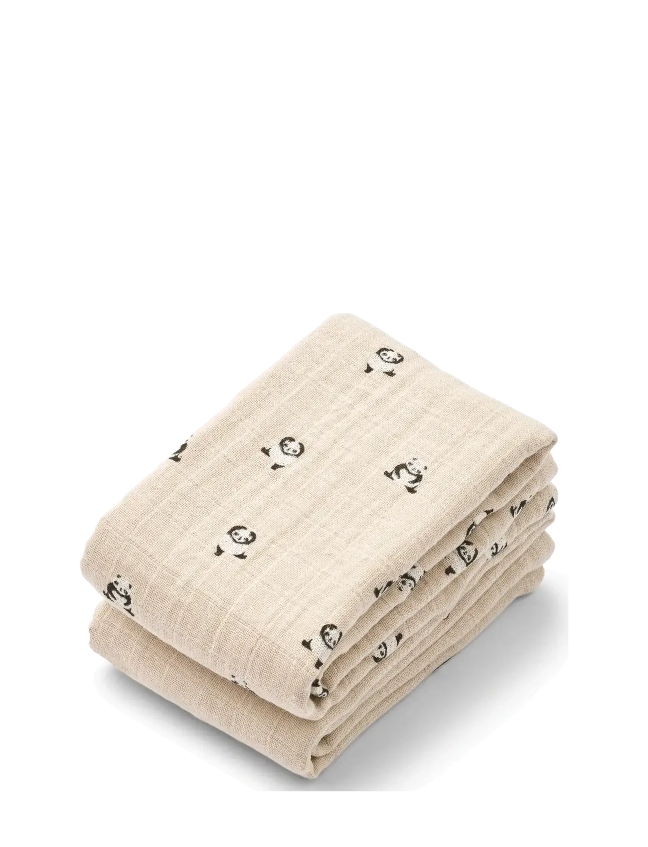 Liewood Lewis Muslin Cloth 2-Pack, 65X65 cm, Muslins, Creme - Cloths, Kinder