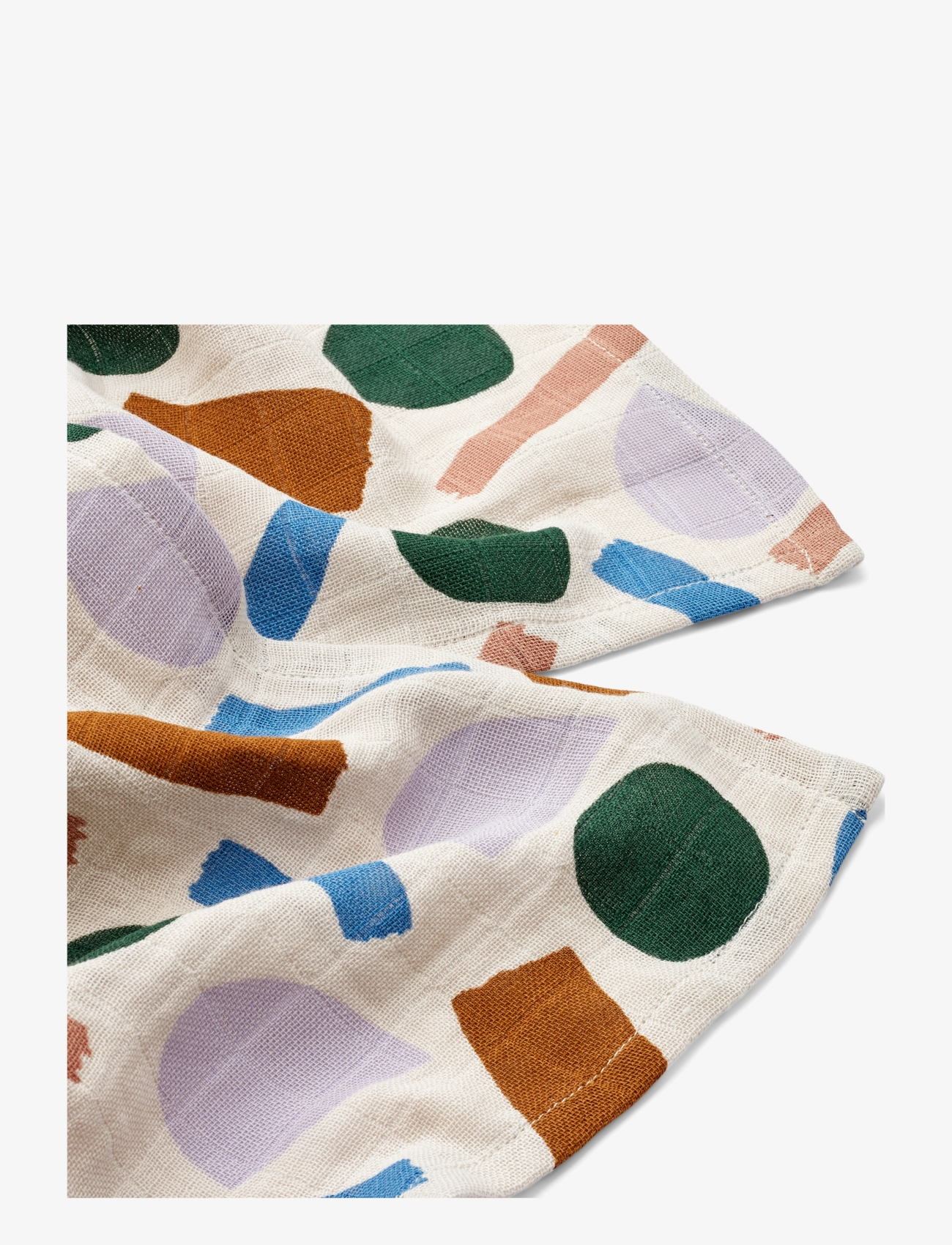 Liewood - Lewis Muslin Cloth 2-Pack - muslin cloths - paint stroke / sandy mix - 1