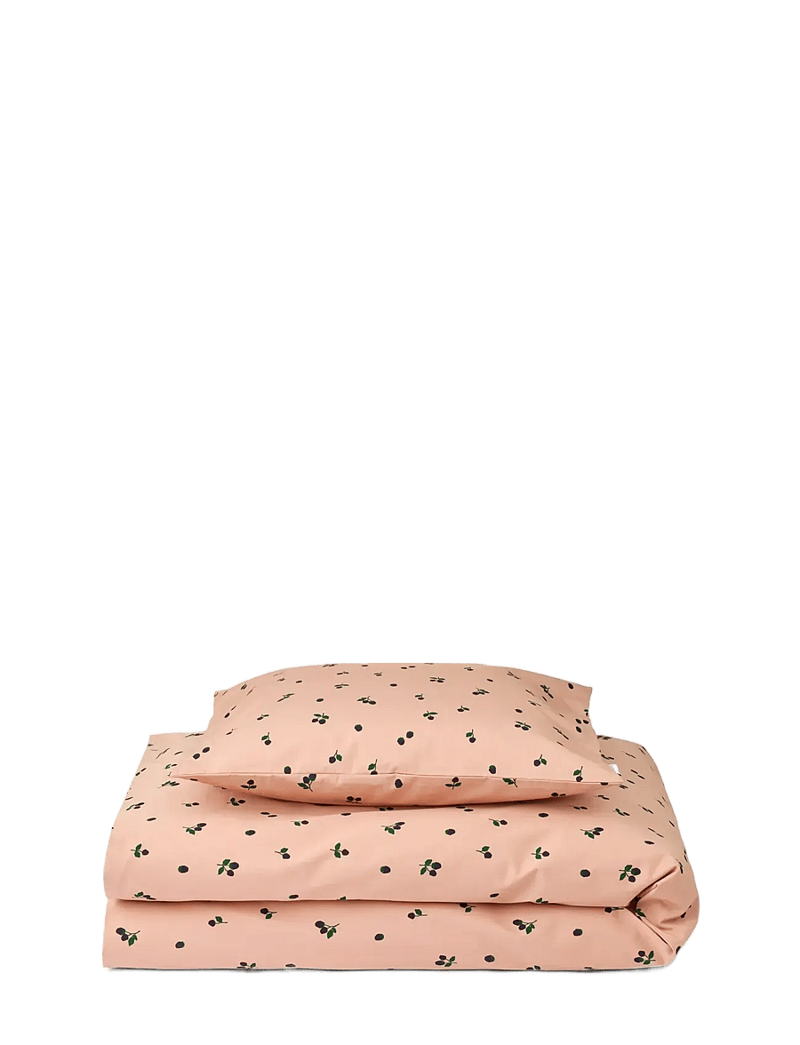 Liewood - Carmen baby bedding print - gultas veļas komplekti - berry / pale tuscany - 0