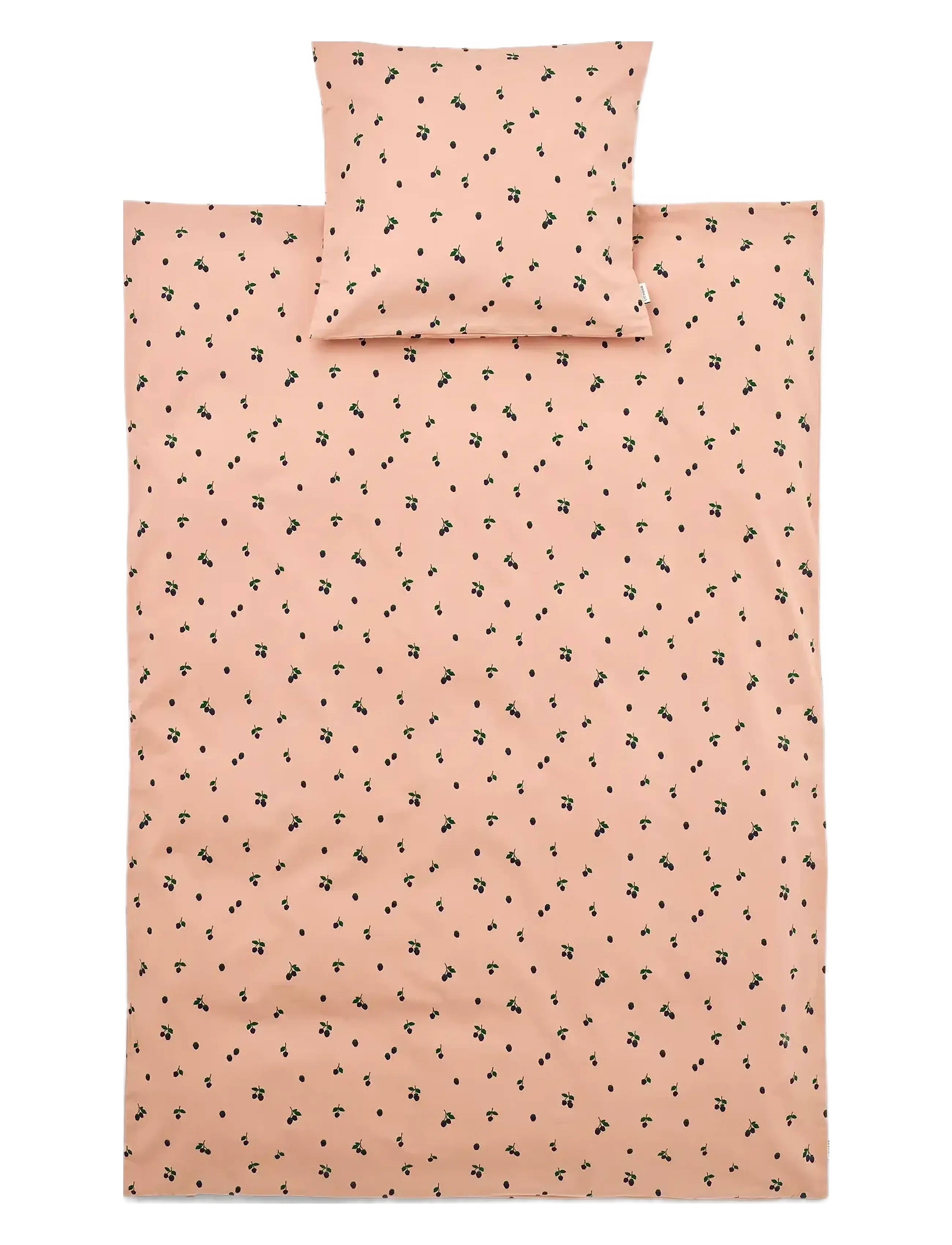 Liewood - Carmen baby bedding print - gultas veļas komplekti - berry / pale tuscany - 1