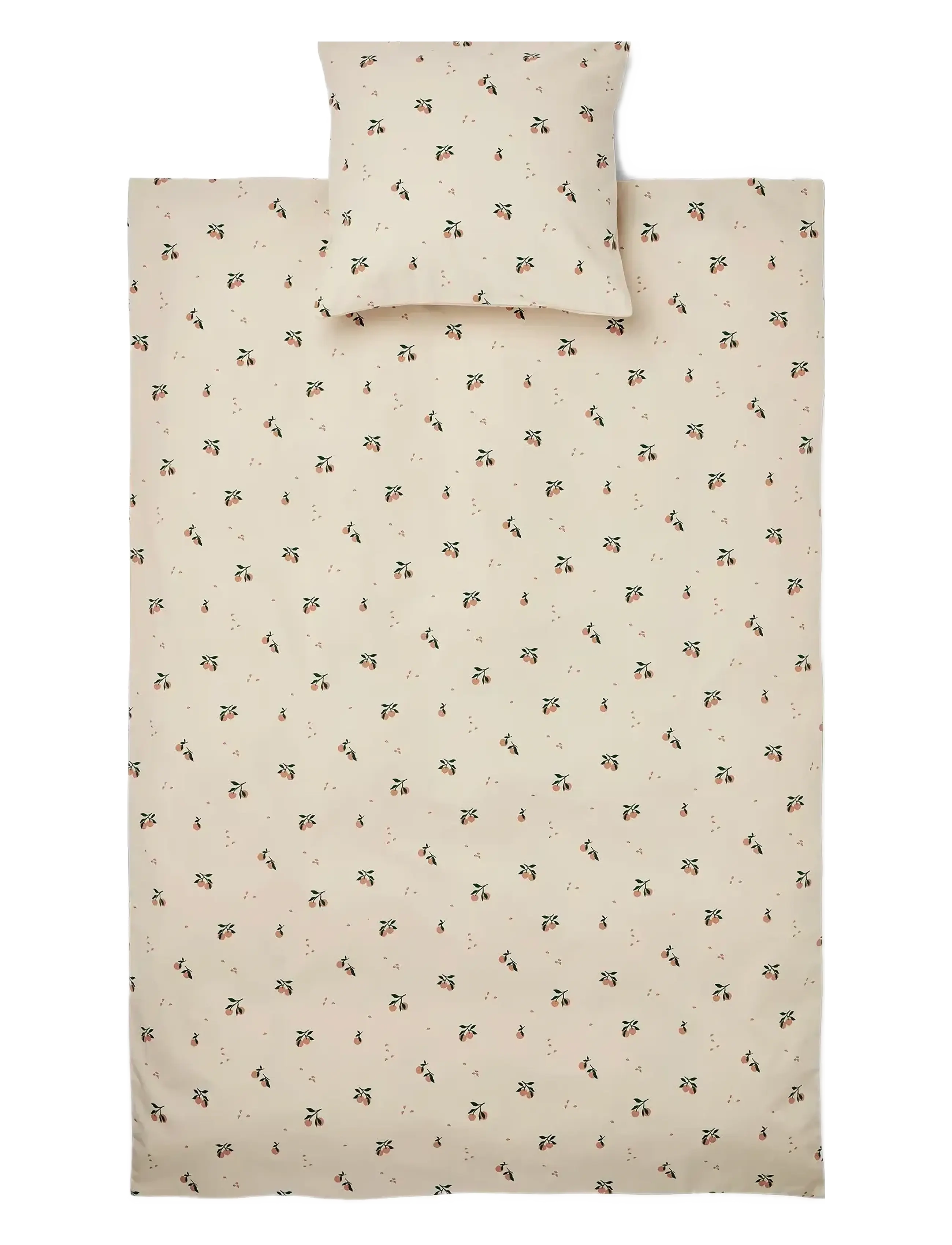 Liewood - Carmen baby bedding print - påslakanset - peach / sea shell - 1