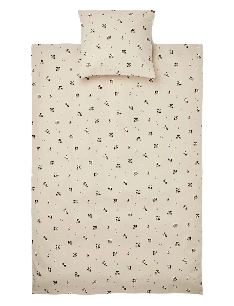 Liewood - Carmen baby bedding print - påslakanset - peach / sea shell - 1