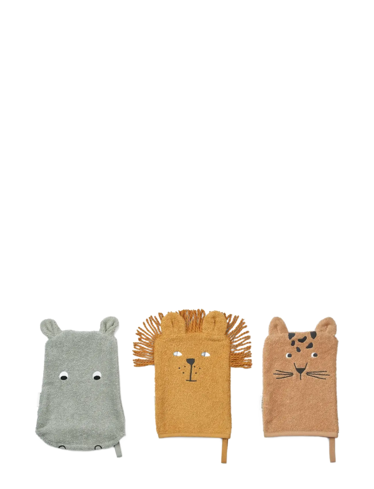 Liewood Sylvester Washcloth 3-Pack, One Size, Multi/patterned, Bathroom > Cloths, Børn