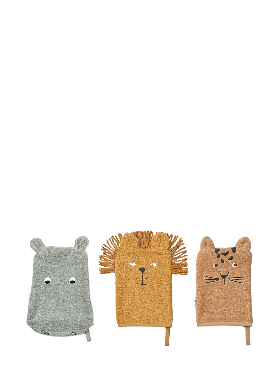 Liewood - Sylvester Washcloth 3-Pack - waschlappen - safari mix - 0