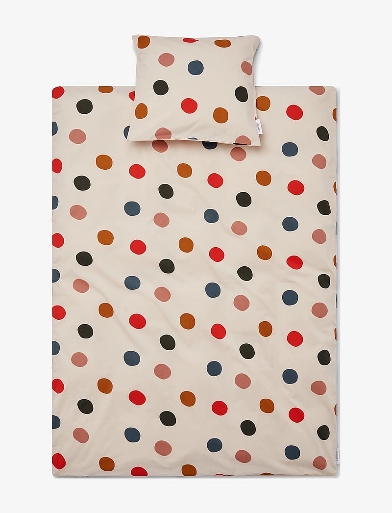 Liewood - Carl Adult Printed Bedding - sengesæt - multi mega dots / sea shell mix - 1