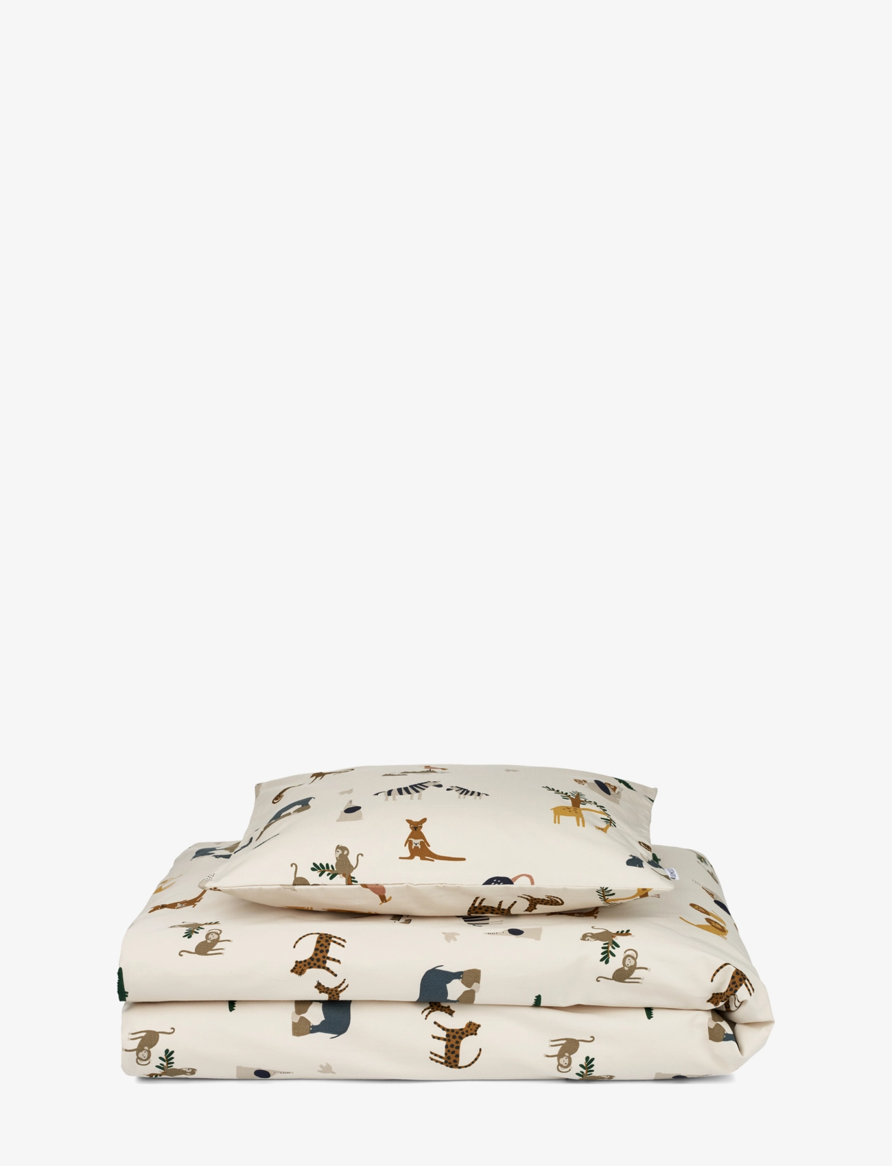 Liewood Carl Adult Printed Bedding, 140X200 cm;65X60 cm, Beige, Søvntid > Sengesæt, Børn