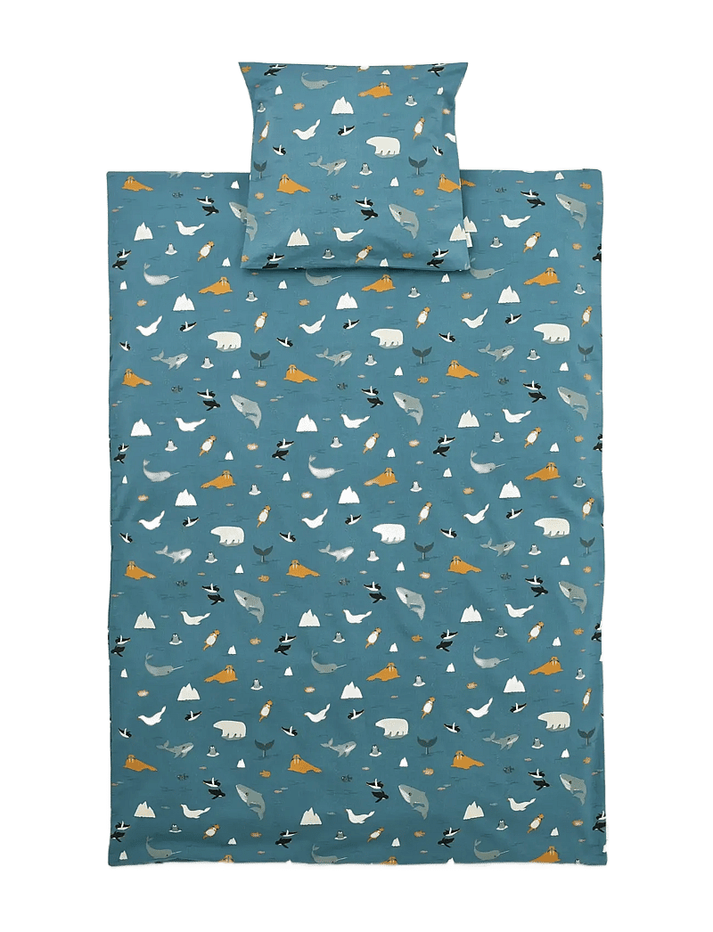 Liewood - Carl Adult Printed Bedding - sengesæt - arctic sea / ocean view - 1