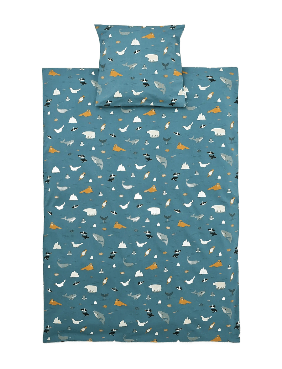 Liewood - Carl Adult Printed Bedding - sengesæt - arctic sea / ocean view - 1