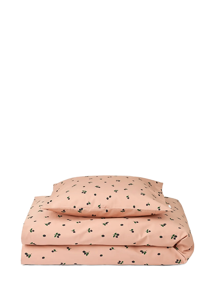 Liewood - Carl Adult Printed Bedding - sengesæt - berry / pale tuscany - 1