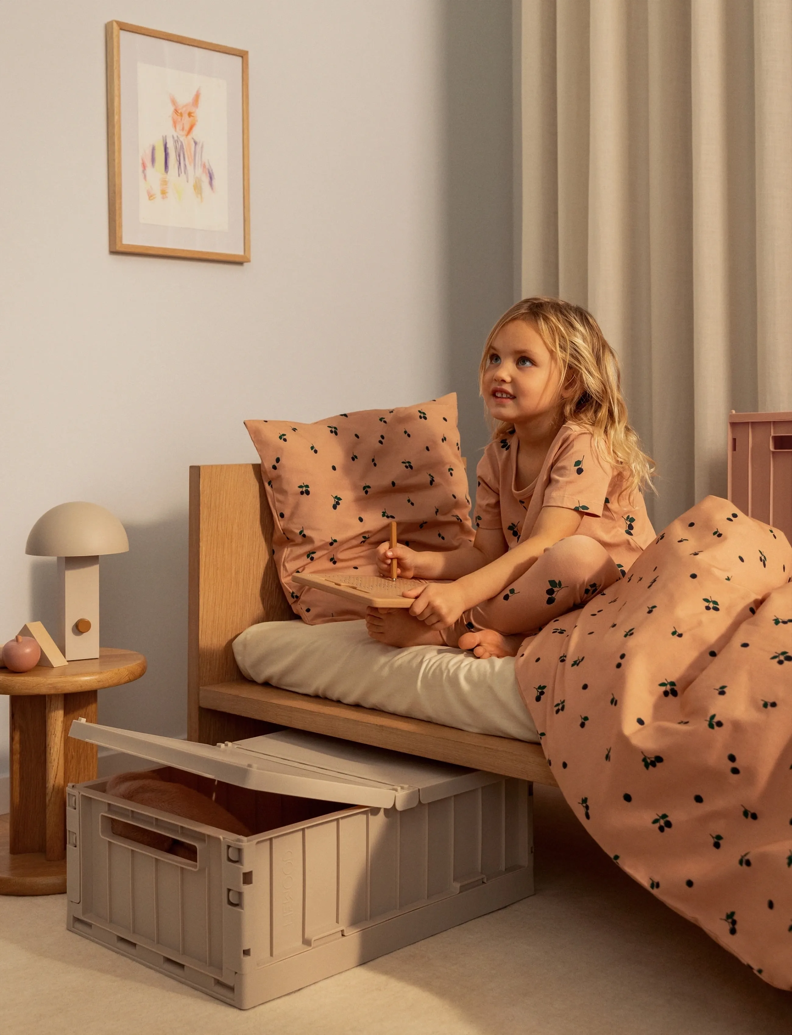 Liewood Carl Adult Printed Bedding - Uneaeg - BERRY / PALE TUSCANY / pink/rose