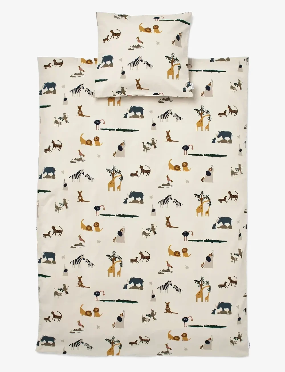 Liewood - Ingeborg Junior Printed Bedding - sengesæt - all together sandy - 2