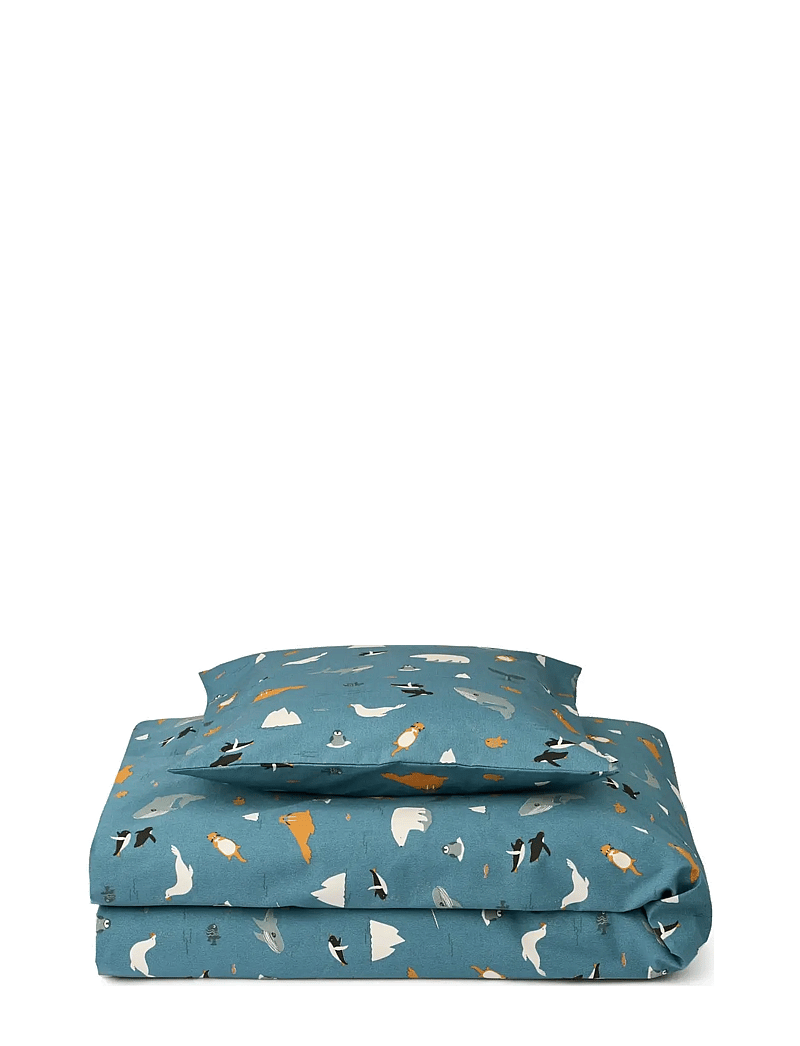 Liewood - Ingeborg junior bedding print - påslakanset - arctic sea / ocean view - 0